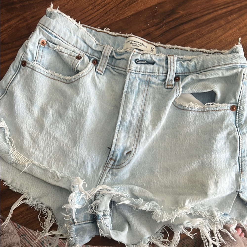 Abercrombie High Rise Mom Shorts